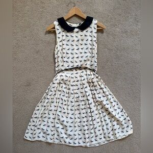 Dorothy Perkins Cream and Black Dress 10UK/ 38 Euro / US S